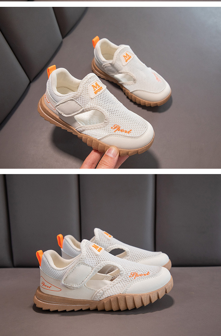 Sandali per bambini Nuova mesh traspirante Suola morbida Scarpe da basket per studenti da ragazzo da spiaggia Edizione coreana per il tempo libero_voghion.com