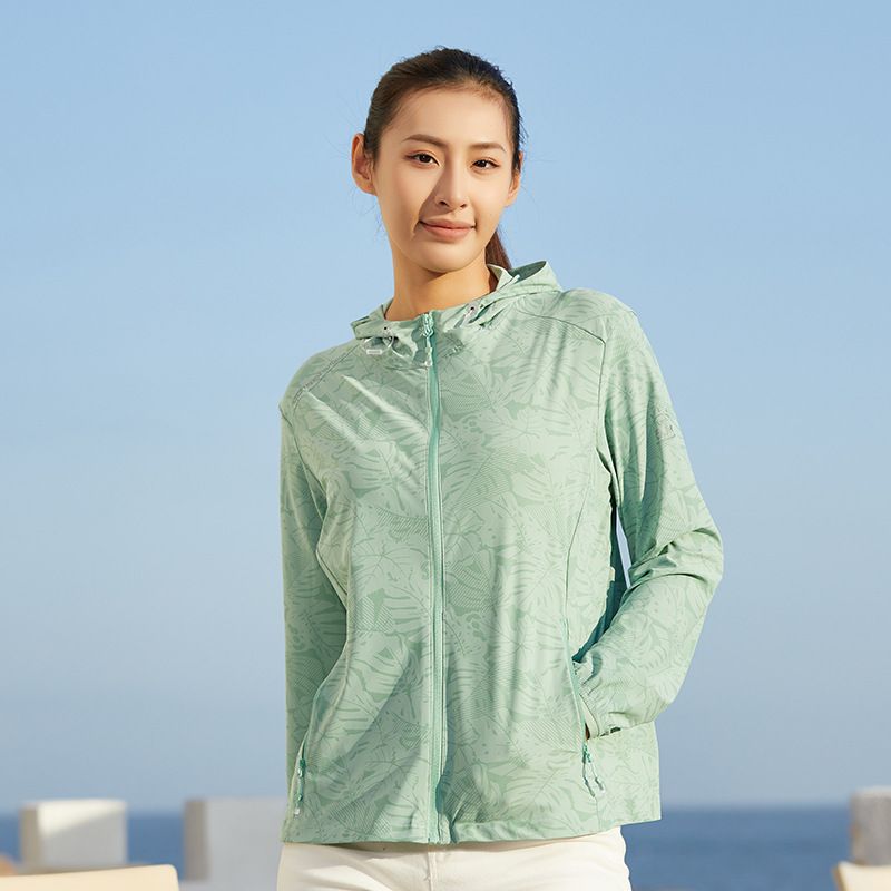 Ropa de protección solar de verano 2024 para mujer, cortavientos ligero, transpirable, de secado rápido y con efecto hielo para correr._voghion.com