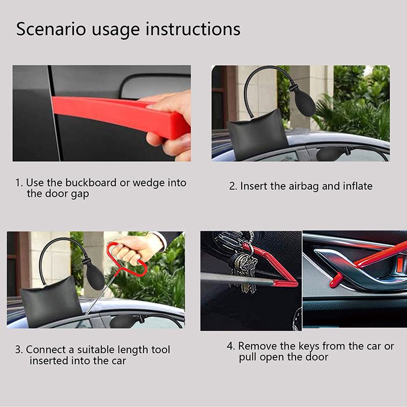 Car emergency use kit, camping lamp maintenance lamp bracket, brake caliper hook, fifth wheel pin puller, multi-functional vehicle maintenance parts b_voghion.com