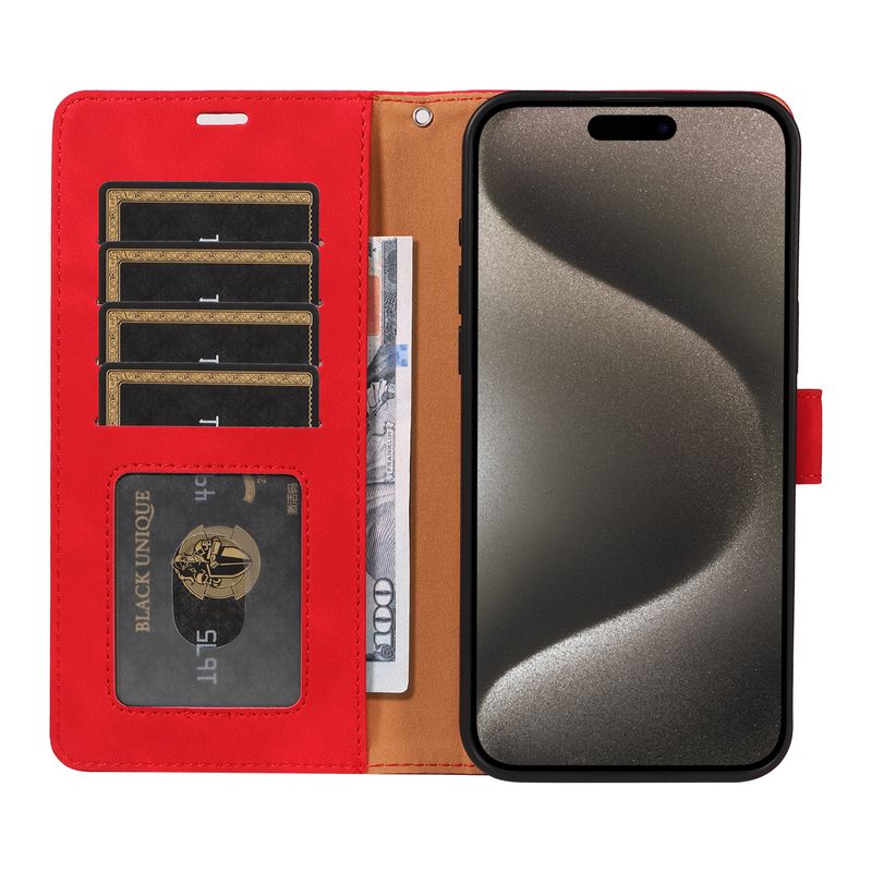 Gilt für iPhone 16 Handyhülle, Epple 14 Handy-Lederhülle, Diebstahlschutzbürste, Samsung S24 Flip Case, Xiaomi_voghion.com