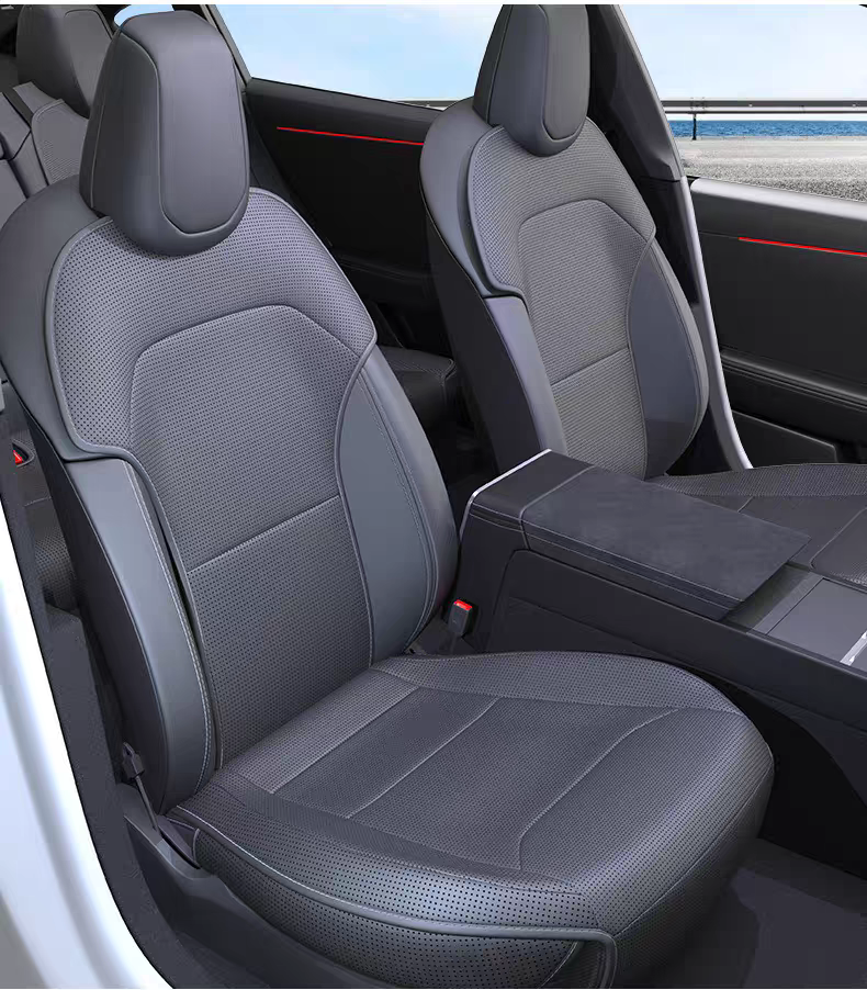 Cover For New Tesla Model Y Juniper 2025 Full Seat Cushion Breathable Four Season Universal Car Interior Accessorie_voghion.com