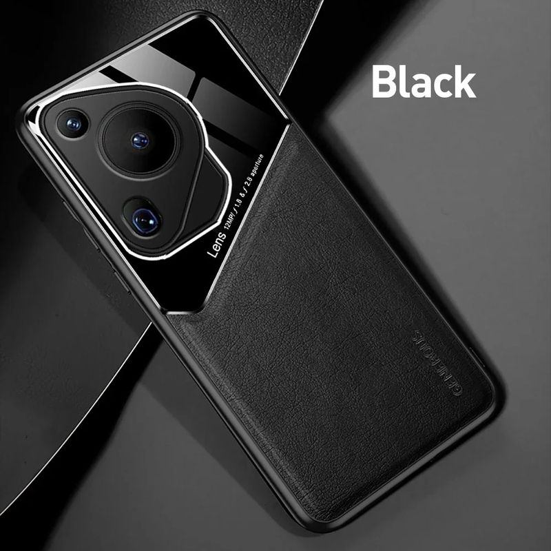 Ledertextur-Hülle für Huawei Pura 70 Ultra P70 P60 Pro-Abdeckung mit magnetischem Auto-Saughalter Coque Fundas Capa_voghion.com