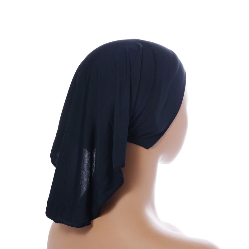 Meitong new multi color crystal long tail bottoming hat breathable smooth can be worn outside tube hat Baotou hat_voghion.com