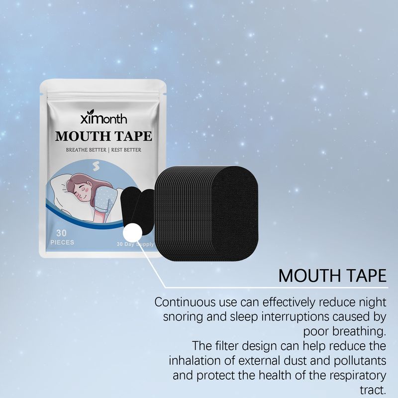 XIMONTH Anti Snoring Sleep Patch, Nighttime Anti Snoring Care, Comfortable Sleep, Physical Ventilation Anti Snoring Patch_voghion.com