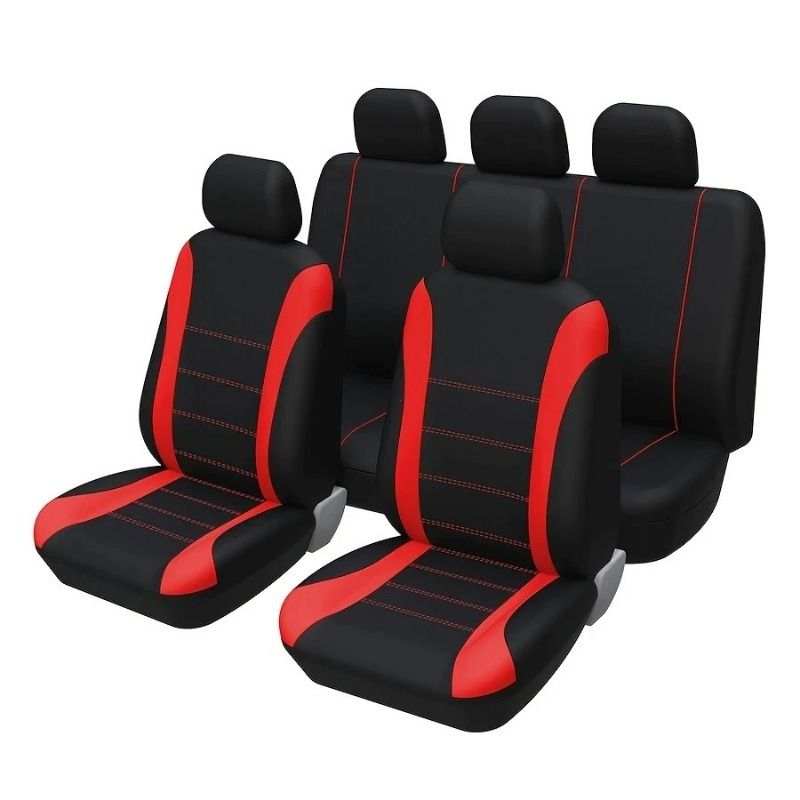 Cuscino con design della linea di cintura AUTO Misura universale adatta per accessori per interni di auto SUV camion furgoni Coprisedili Set completo_voghion.com