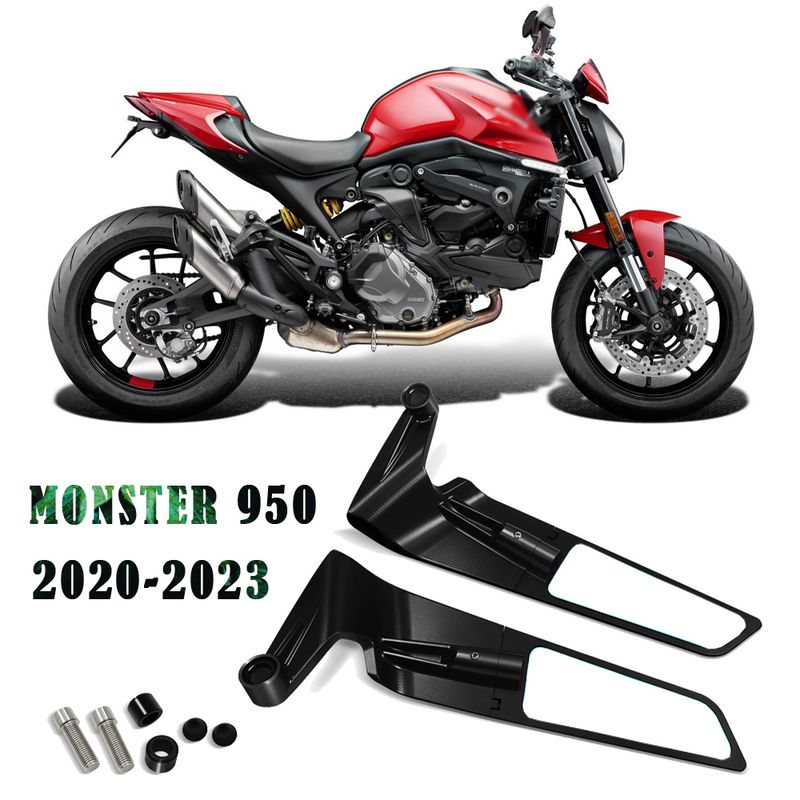 ZA MONSTER 950 2020.-2023. novi retrovizori za motocikle Podesivi rotirajući retrovizor NOVI bočni retrovizor Monster 950_voghion.com