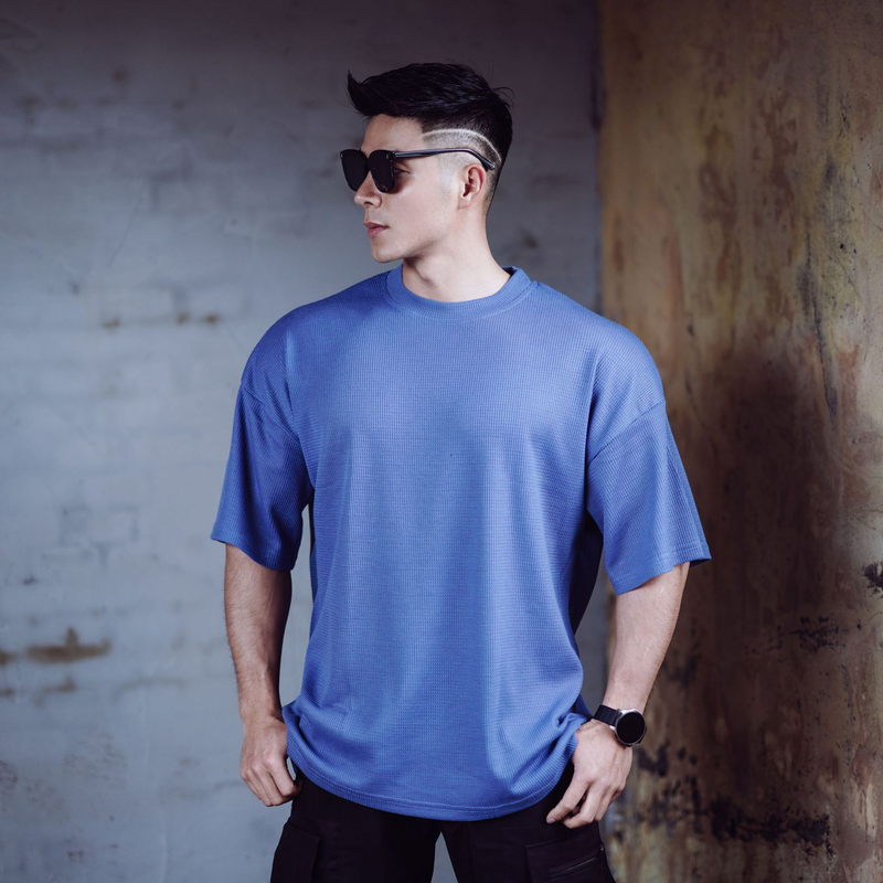 Spring/Summer Men's Sports, Running, Exercise, Fitness, Loose Solid Color Smooth Plate Oversize Drop Shoulder Quick Dry_voghion.com