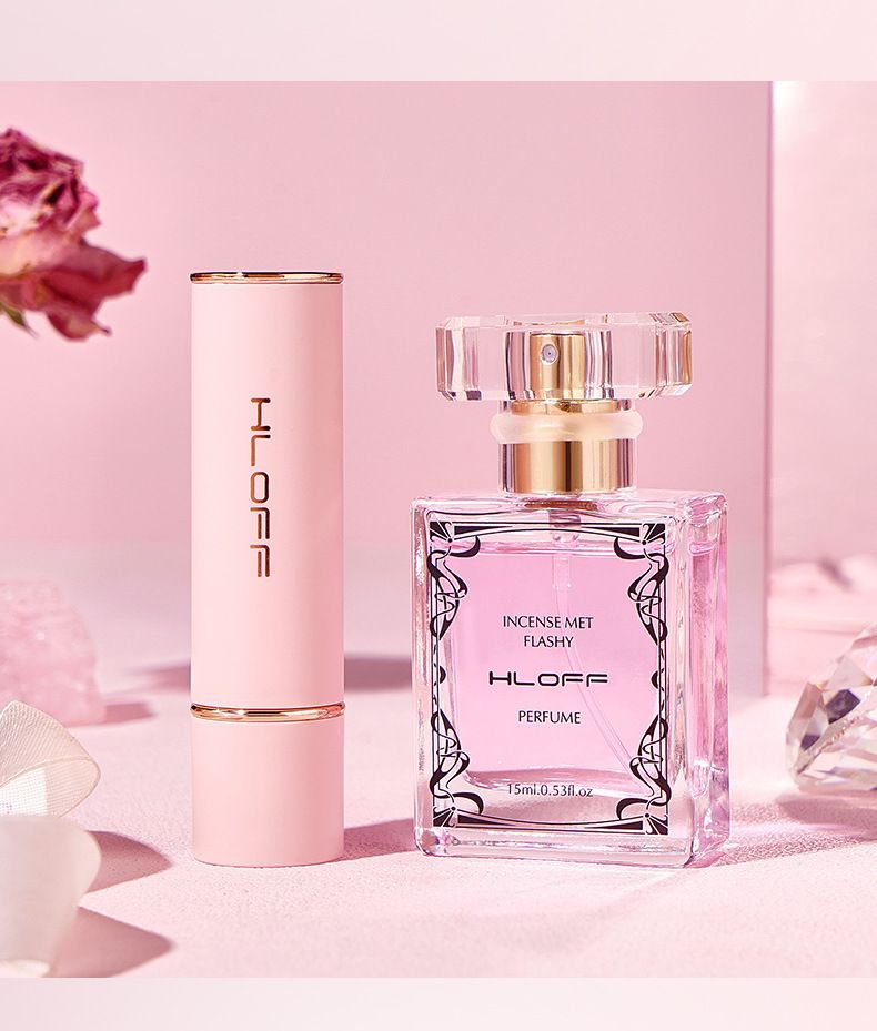 2024 Neues Parfüm HLOFF Luxus-Parfüm-Geschenkbox Valentinstag Geburtstagsgeschenk Dauerhafter Duft Matte Soft Fog Lippenstift-Set_voghion.com