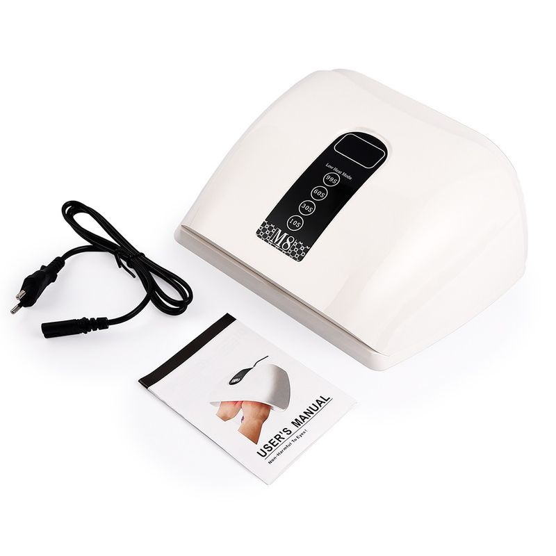 96W 48LED Lights Nail Dryer Red Light Fast Drying LED Nail Lamp Tow Hand Big Lamp Gel Polish Dryer Timer Smart Nail Art Tools_voghion.com
