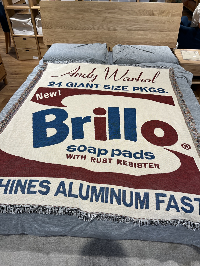Andy Warhol Brillo Soap dish wall blanket _voghion.com