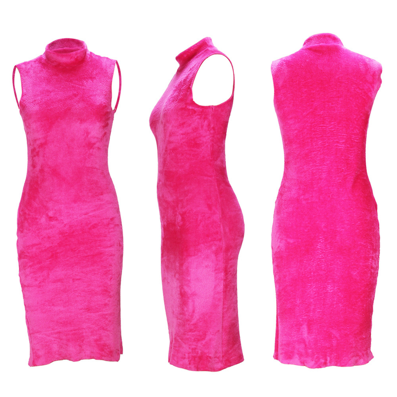 Women's clothing temperament dress and coat two-piece fashion loose long cardigan velvet suit_voghion.com