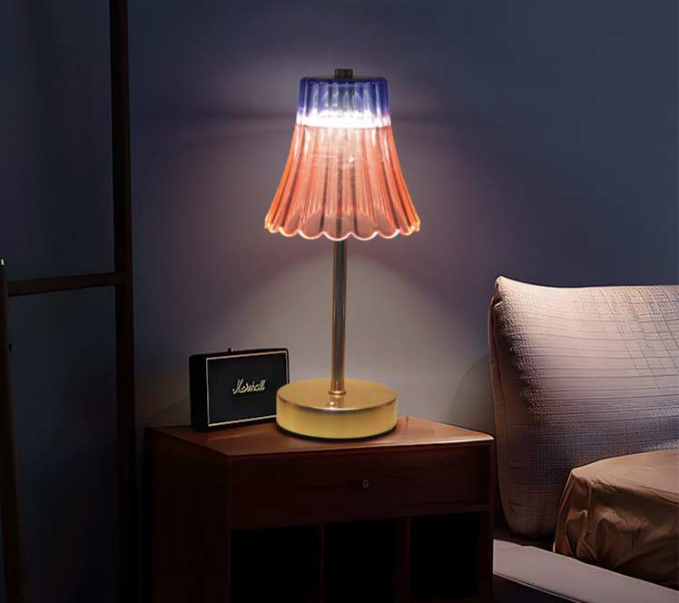 Modern Metal Table Lamp Touch Ornament Home Decoration Crystal Gift Atmosphere Night Light_voghion.com