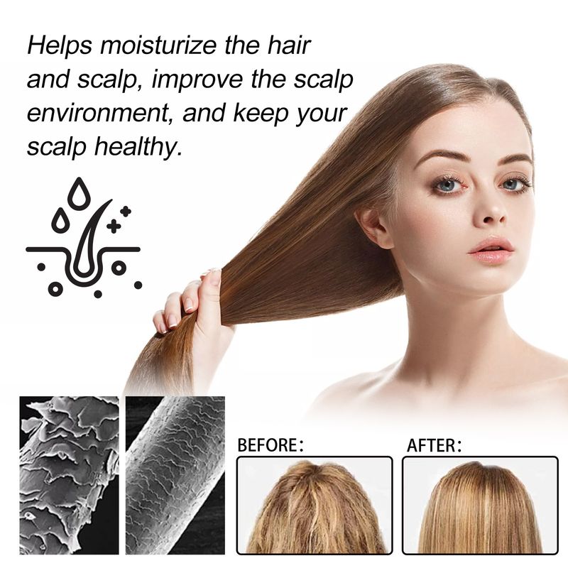 Il balsamo OceanAura idrata, leviga i capelli, migliora la maschera per capelli con massaggio del cuoio capelluto secco e furioso_voghion.com
