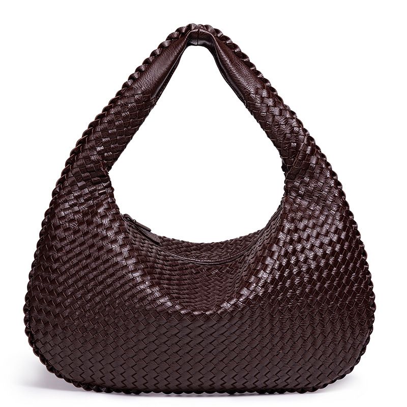New Large Capacity Women's Shoulder Simple Handbag Handwoven Fashion Underarm Bag_voghion.com