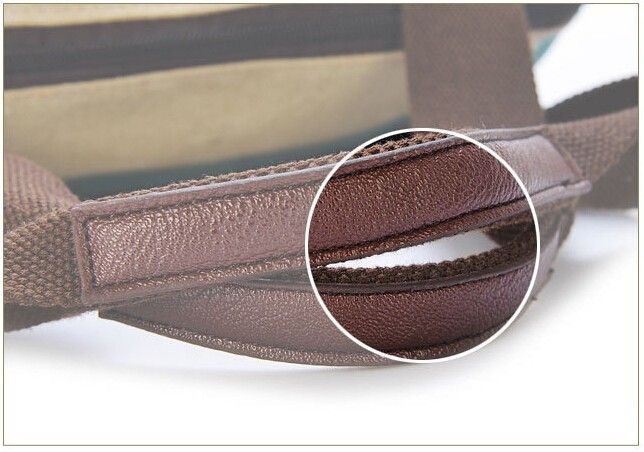 Borsa a mano da donna a righe in tela 2021 Borsa a tracolla casual femminile con tracolla patchwork arcobaleno moda Sac A Main_voghion.com