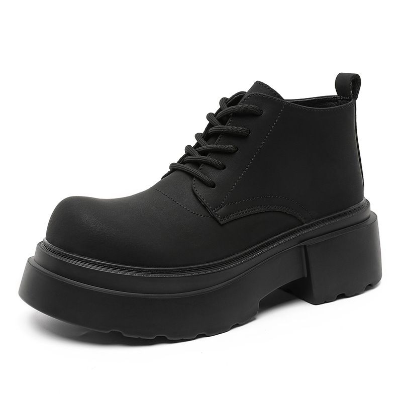 Kurze Martin-Stiefel mit dicker Sohle Trendy Retro Kurze Stiefel für Herren_voghion.com