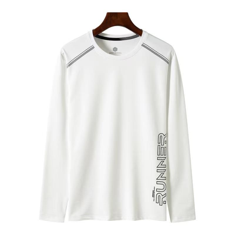 Long sleeved T-shirt for leisure, sports, fitness, high elasticity, quick drying top_voghion.com