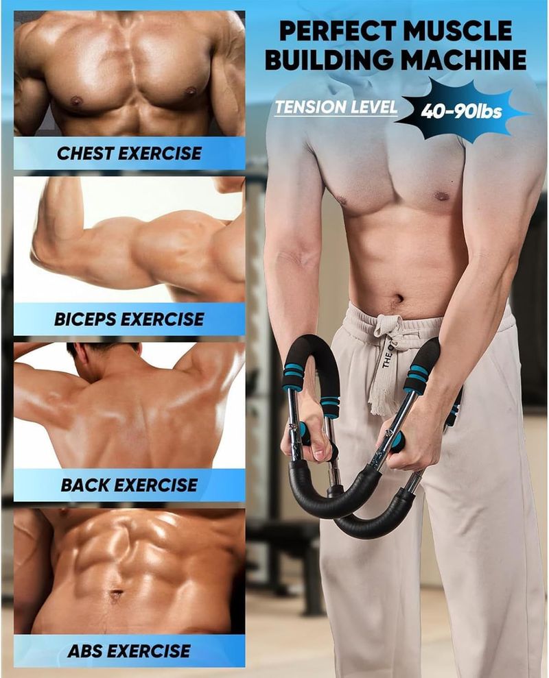 U-vormig voor verstelbare training, uitbreiding, trekken, gripstang, fitnessapparatuur, borstspierversnellingsarm_voghion.com