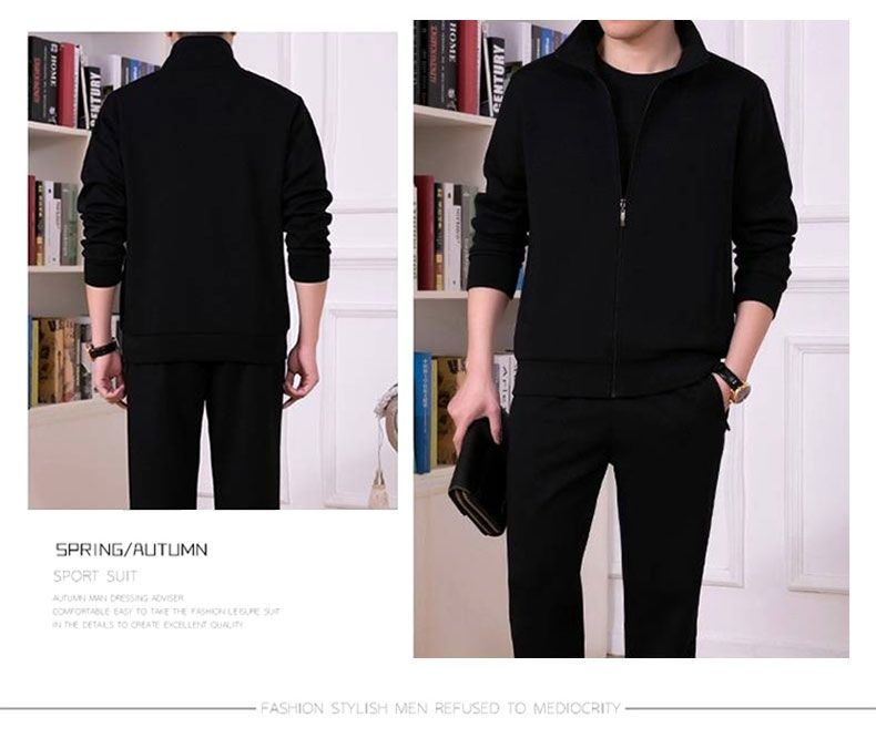 Factory Direct Sale Middle-aged Elderly Clothing Spring And Autumn Cross-border Two-piece Set Fashion Trend Sweatshirt_voghion.com