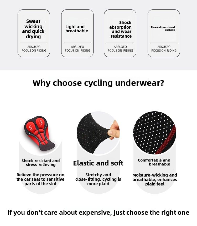 Intimo da uomo, assorbimento degli urti, in silicone, taglie forti, pantaloncini da bici da strada, abbigliamento da ciclismo per quattro stagioni_voghion.com