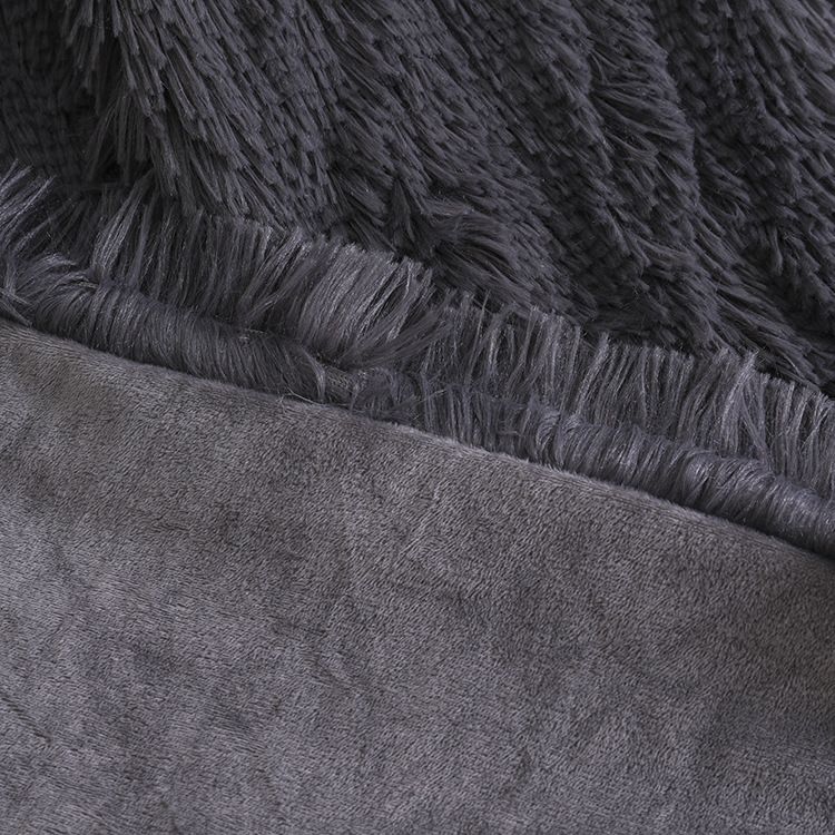 Federa invernale in peluche spessa e calda, federa singola in peluche, federa a pois_voghion.com