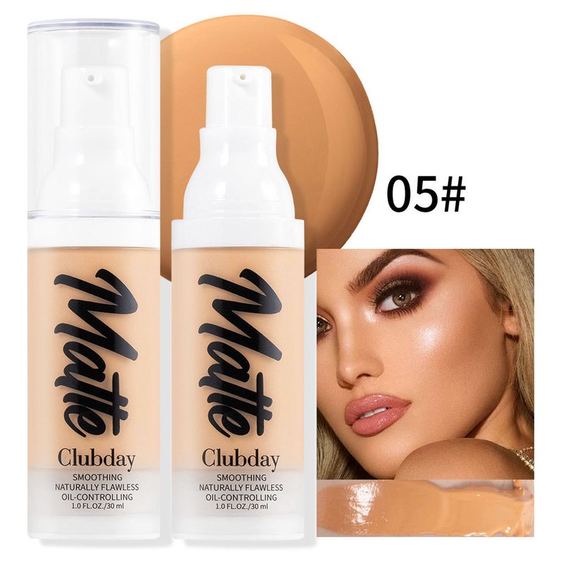 Base de maquillaje Clubday de 8 colores, corrector para marcas de acné, larga duración, resistente al agua, control de grasa, base líquida_voghion.com