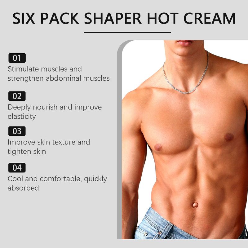 EAST MOON Abdominal Men's Sports Exercise Highlighting Muscle Lines Massage Moisturizing Care Cream_voghion.com