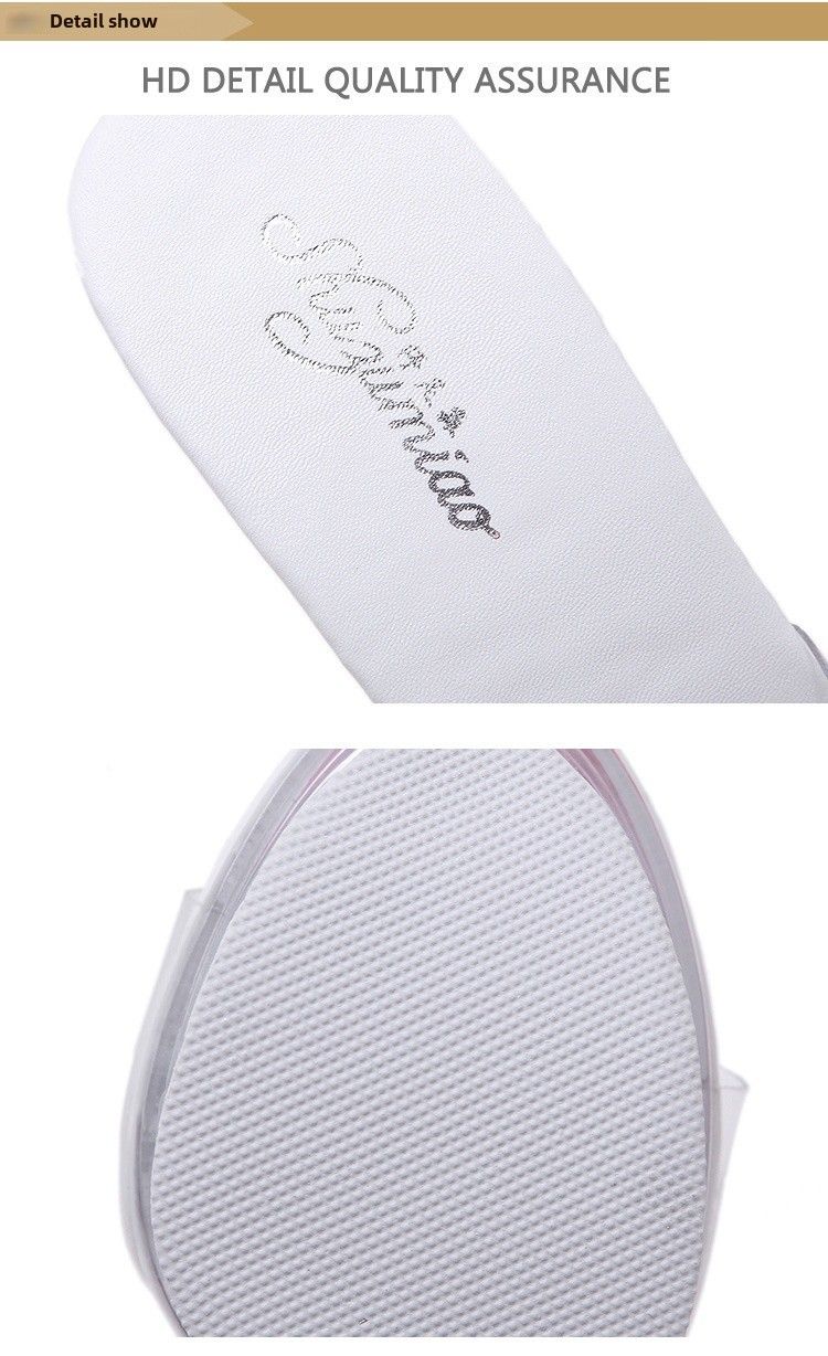 Damen-Hausschuhe mit Kristallabsatz, dicker Boden, rutschfest, wasserdicht, Sommersandalen, lässiger Stil, PVC-Material, Erwachsenengröße_voghion.com