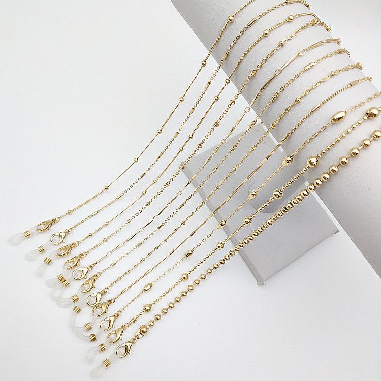 Bead Series Trendy Dual-use Mask Glasses 63 Hanging Metal Chain Pearl_voghion.com