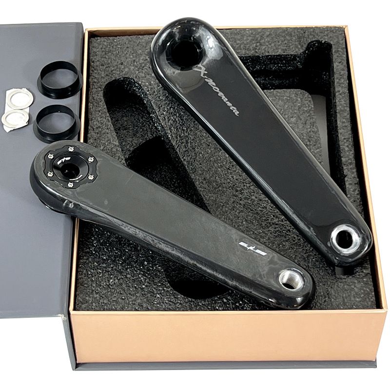 Guarnitura con misuratore di potenza Fiber SIGEYI, set di corone in titanio, alluminio e carbonio Axis_voghion.com