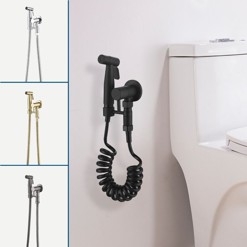 Pistola a spruzzo per WC pressurizzata per irrigatore in acciaio inossidabile transfrontaliero adatta per staffa per valvola angolare in ottone per lavatrice_voghion.com