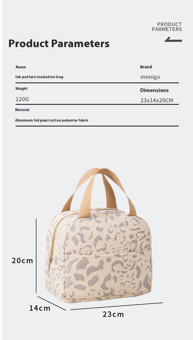 2024 Neue Isoliertasche mit Tintenmuster, Bento-Tasche, Reisbox-Tasche, Outdoor-Reise-Eisbeutel, Picknicktasche, Lunch-Tasche_voghion.com