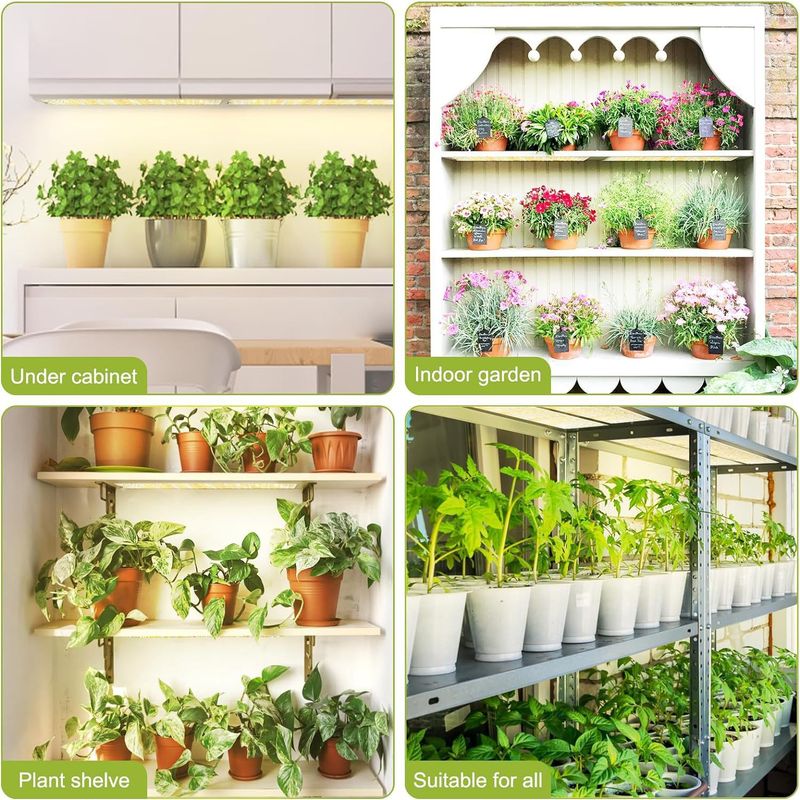 LED Plant Growth Supplementary Light Seedling Indoor Planting Full Spectrum LED Panel Light_voghion.com