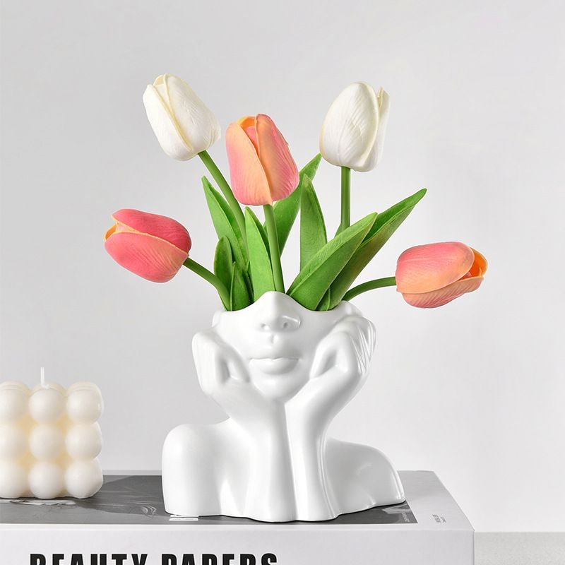 INS Nordic Style High-End Home Creative Light Luxury Living Room Decorative Vase Craft Hydroponic Ornament_voghion.com