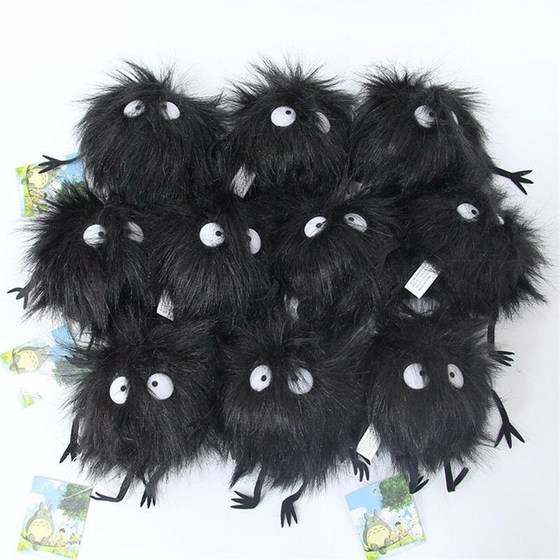 My Totoro Adorable Neighbor Dust Bunnies Soft Plush Keychain Kids For Toy_voghion.com