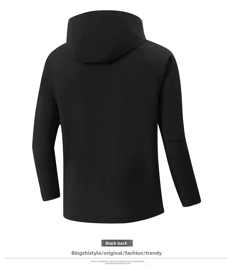 Windproof And Water-proof Jacket Men's Spring And Autumn Thin Outdoor Sports Removable Hat Couple's Tooling Jacket_voghion.com