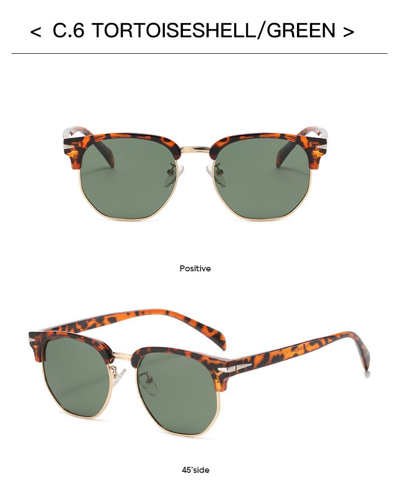 Sončna očala Jet New TR90 5093 s polkroglim okvirjem in polariziranimi okvirji za moške in ženske_voghion.com