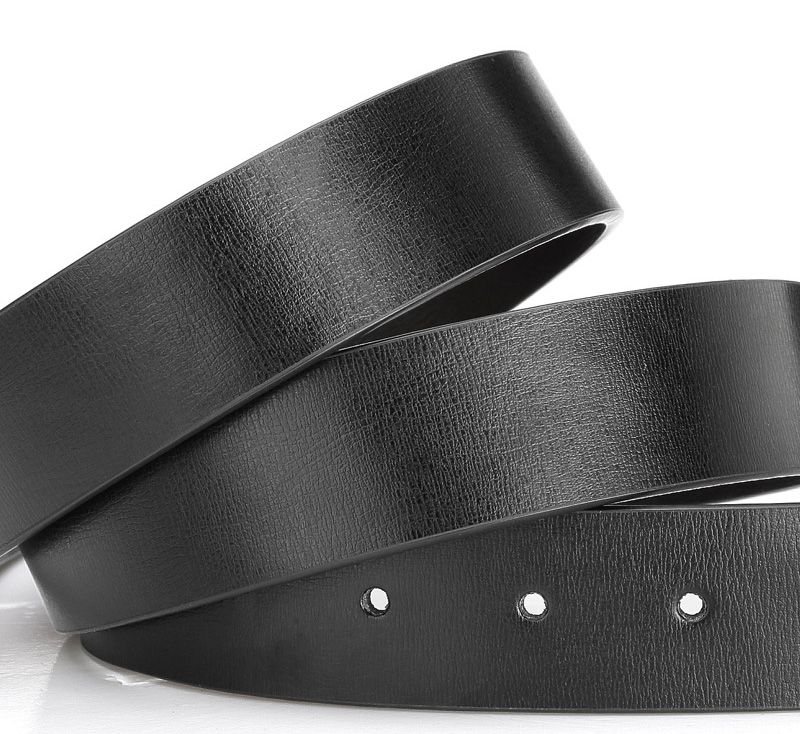 HOT FARINA Double Sided 2nd Layer Quality Genuine Leather for Smooth Slide & Pin 3.3cm Belts Men Cowhide without Buckle_voghion.com