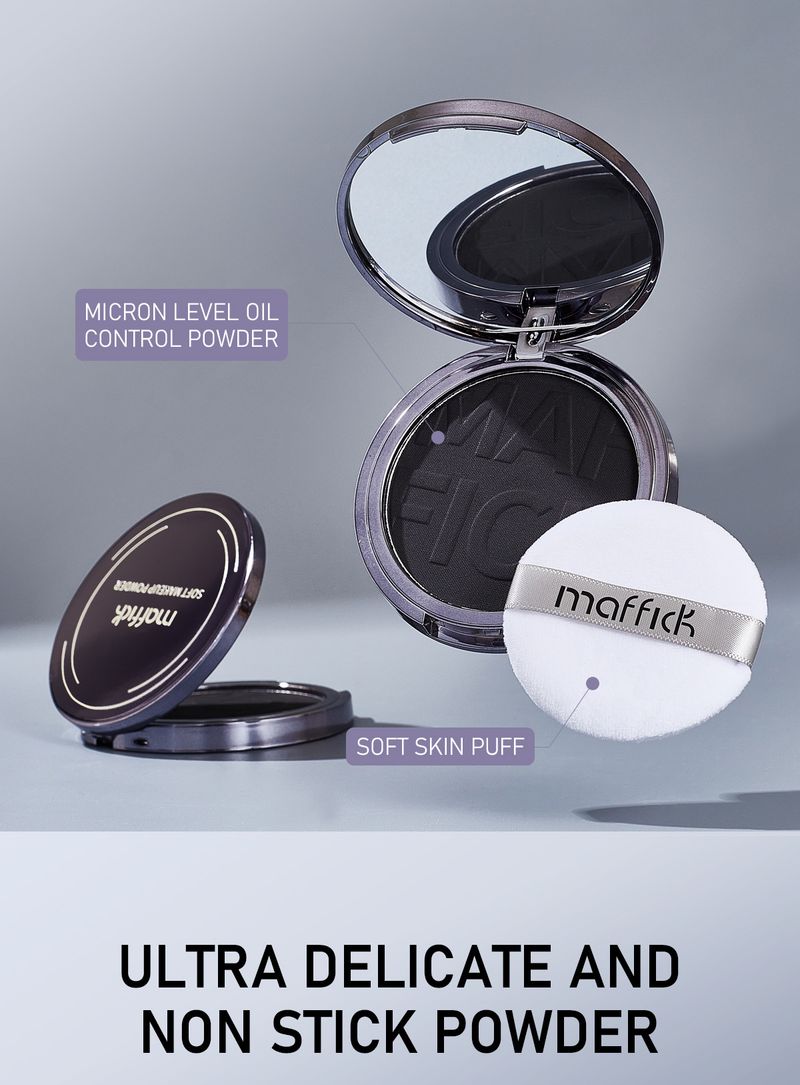 Puder MAFFICK Weiches Make-up-Puder für den Haaransatz, lang anhaltendes Make-up mit doppeltem Zweck, Ölkontrolle und kein Make-up_voghion.com