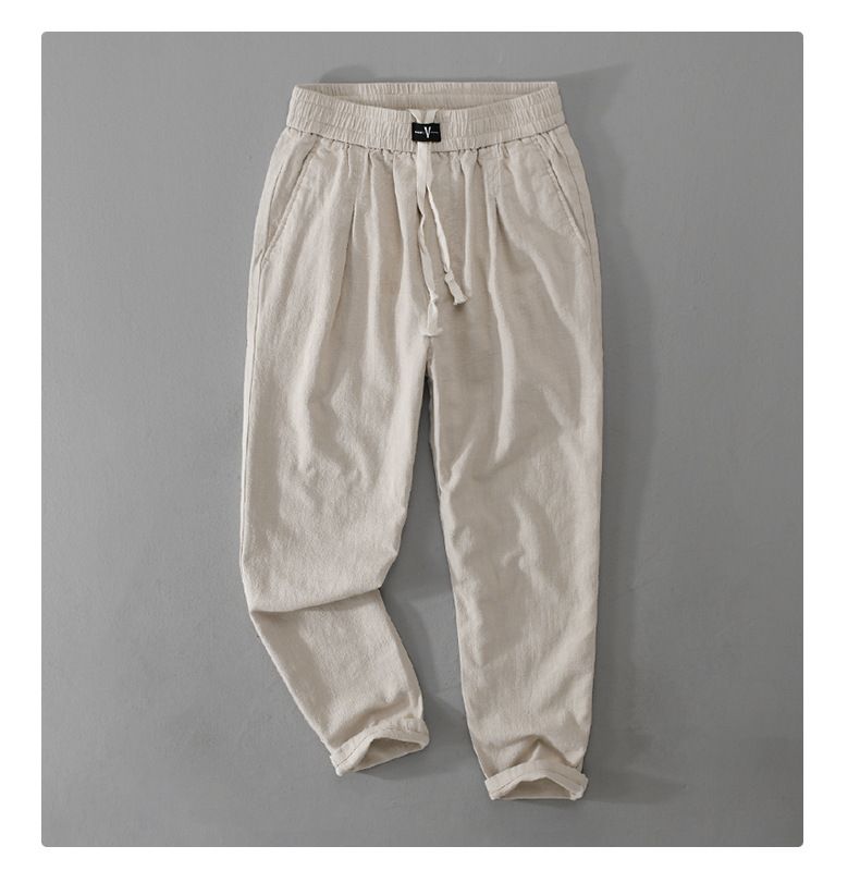 2024 Fréijoer Summer Nei Léngen Cargo Hosen fir Casual Schnür Dënn Grouss Täsch Hosen Streetwear Männer FY7101_voghion.com