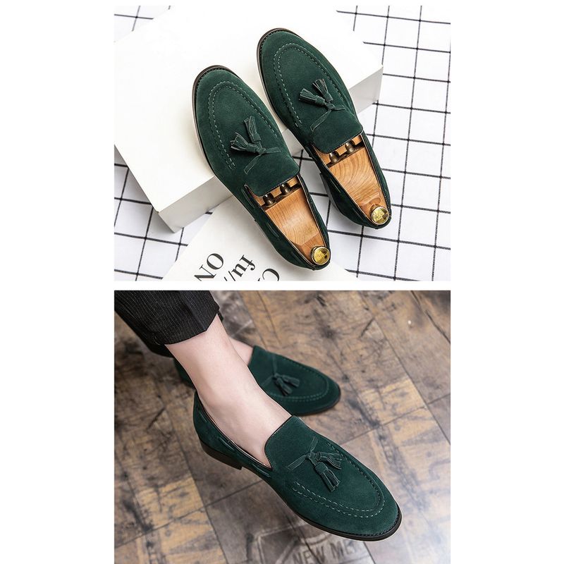 2025 Trendy Loafers Summer Slip-On Moccasins Lazy One-Step Soft Sole British Style Casual Leather Men's Shoes_voghion.com