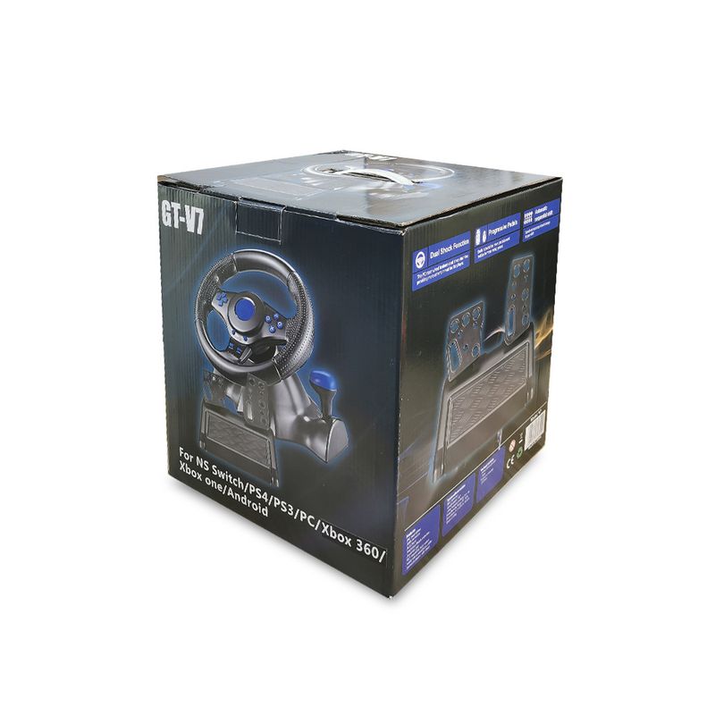 Lenkrad-Vibrationscontroller 7 in 1 Spielsimulation Rennpedale für Switch/Xbox 360/Xbox One/PC/PS4/3/Android_voghion.com
