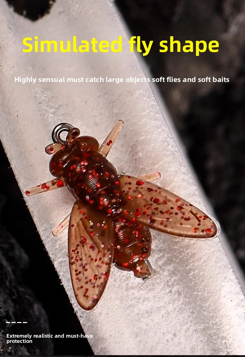 Lue Fly Sting Hook Anti-Tangle Thee-Hook Five-Hook Line Set Bait Inveted Fishing Mico Universal Topmouth_voghion.com