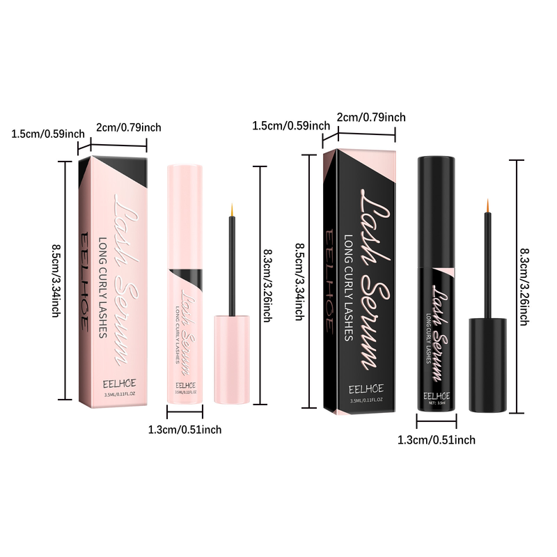 EELHOE Mascara delicato, non sbavante, scuro, bello, naturalmente arricciato, senza tracce, spesso e lungo._voghion.com