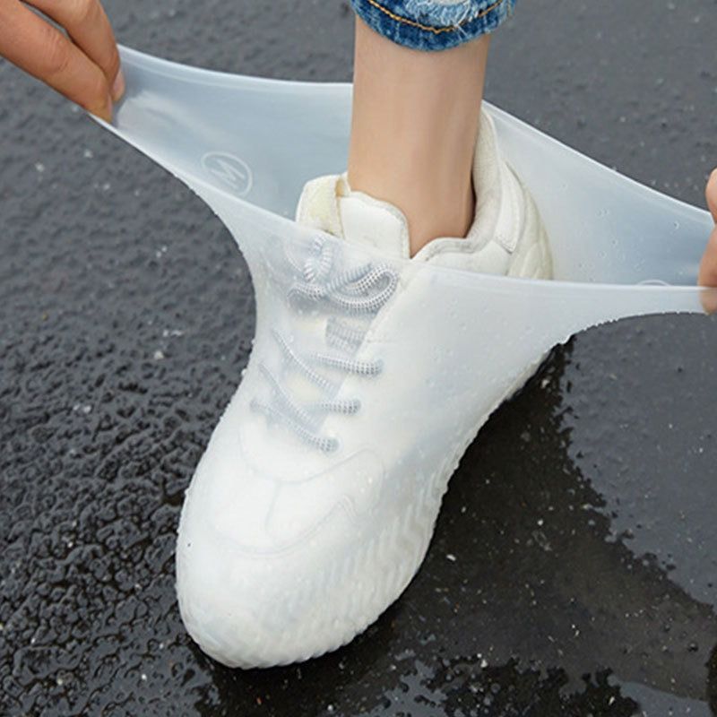 3 Paar wasserdichte Überschuhe aus Latex für den Außenbereich, die zur Regenprävention wiederverwendet werden können. Mehrere Farben zur Auswahl, langlebig_voghion.com