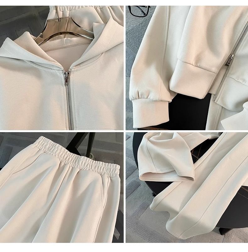 Damenbekleidung Sportbekleidung Modeanzüge Frühling und Herbst High-End Loose Slim Modischer Pullover Jogginghose Zweiteiliger Anzug_voghion.com