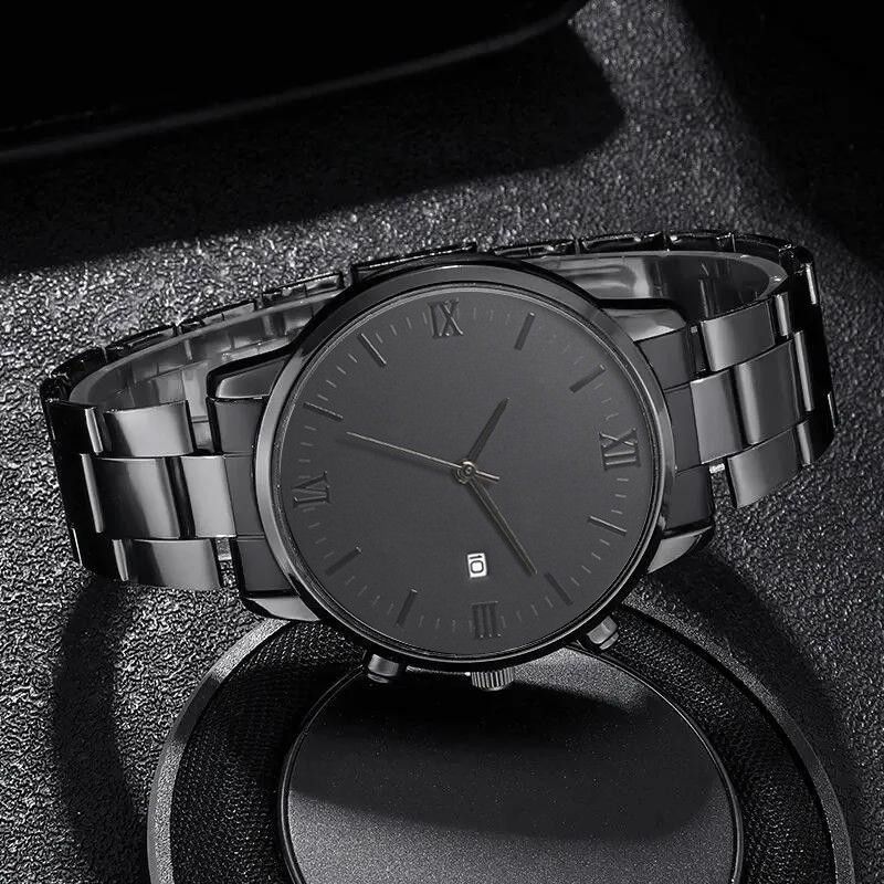 Men's Waterproof Quartz Watch - Trendy Design With Life Calendar & Date Display (Ideal For Students & Teens)_voghion.com