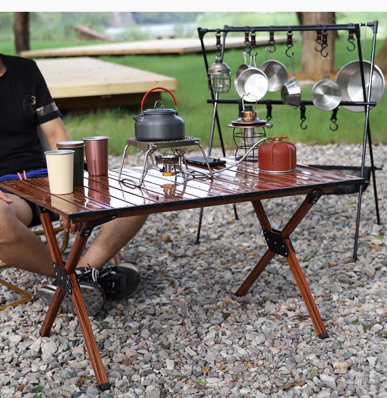 Outdoor Portable Stainless Steel Stove Head Simple BBQ Rack Grid Pan Stand Grill Net Small Size Easy To Store_voghion.com