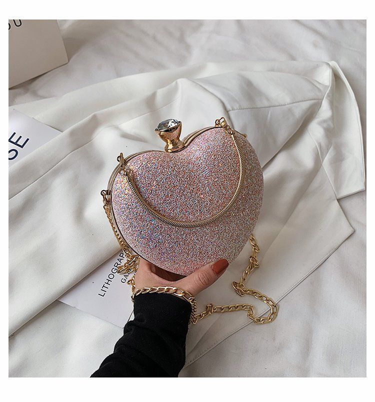 Borsa a tracolla monospalla a forma di cuore, nuova estate 2022, elegante borsa da donna testurizzata_voghion.com