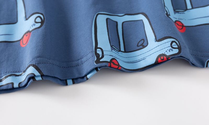 Ropa de casa para niños de manga larga, nueva primavera y otoño, trajes para niños y niñas, algodón, bonita excavadora, ropa de casa, traje de dos piezas_voghion.com